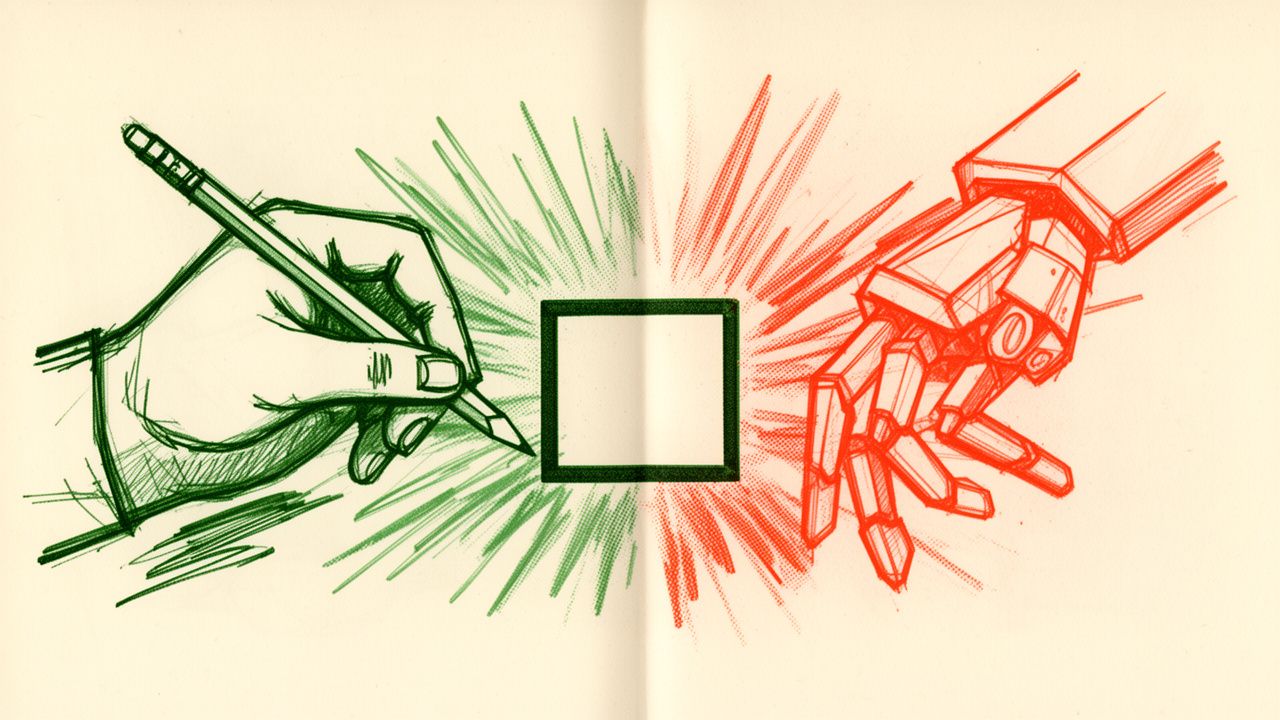 Human hand versus robot hand